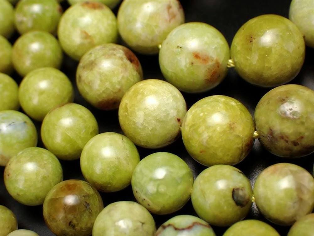 グリーンオパール 緑蛋白石 連 オーストラリア産 連材