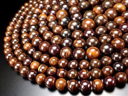 ビーズ連 ボルダーオパール 蛋白石 天然石 アクセサリー