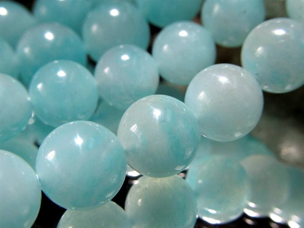 アマゾナイト 天河石 ホープストーン ビーズ連 連材