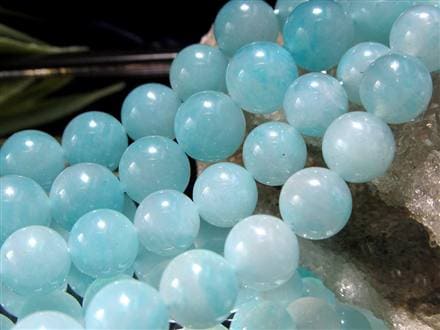 アマゾナイト 天河石 ホープストーン ビーズ連 連材