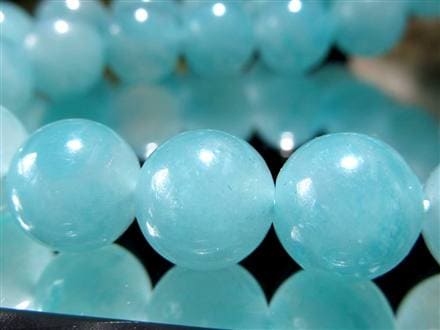 アマゾナイト 天河石 ホープストーン ビーズ連 連材