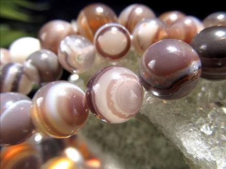 ビーズ連 ボツワナアゲート メノウ 天然石 アクセサリー