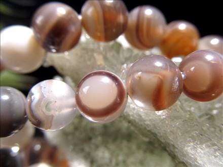 ビーズ連 ボツワナアゲート メノウ 天然石 アクセサリー