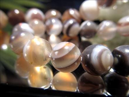 ビーズ連 ボツワナアゲート メノウ 天然石 アクセサリー