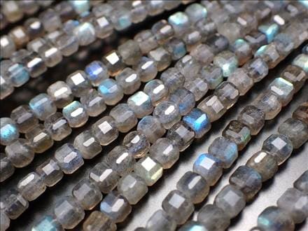 ビーズ連 ラブラドライト 曹灰長石 天然石 アクセサリー