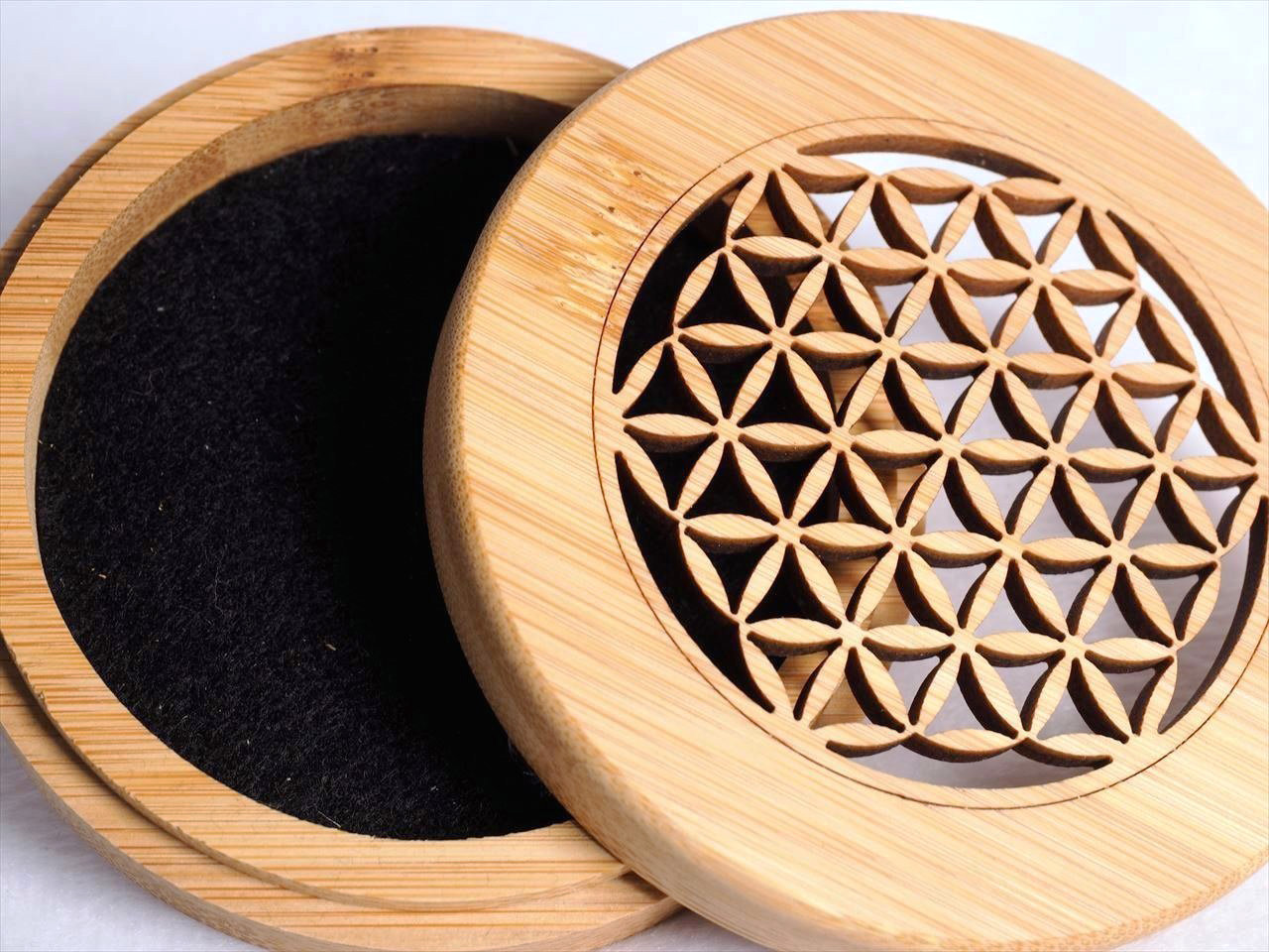 ◇フラワーオブライフ【神聖幾何学】デザイン香炉◇渦巻型お香対応