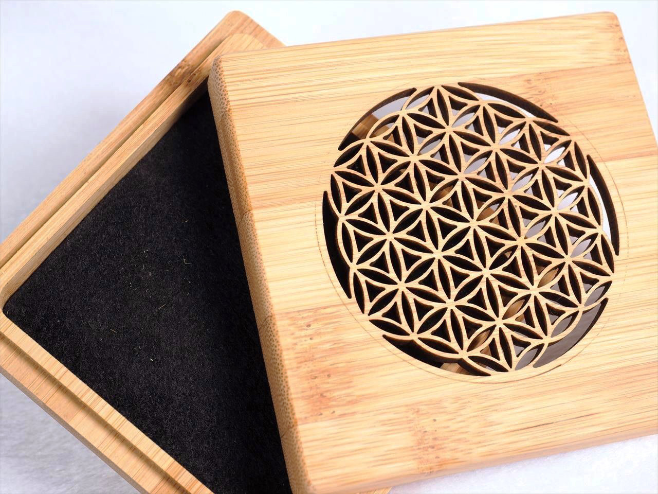 ◇フラワーオブライフ【神聖幾何学】デザイン香炉◇渦巻型お香対応