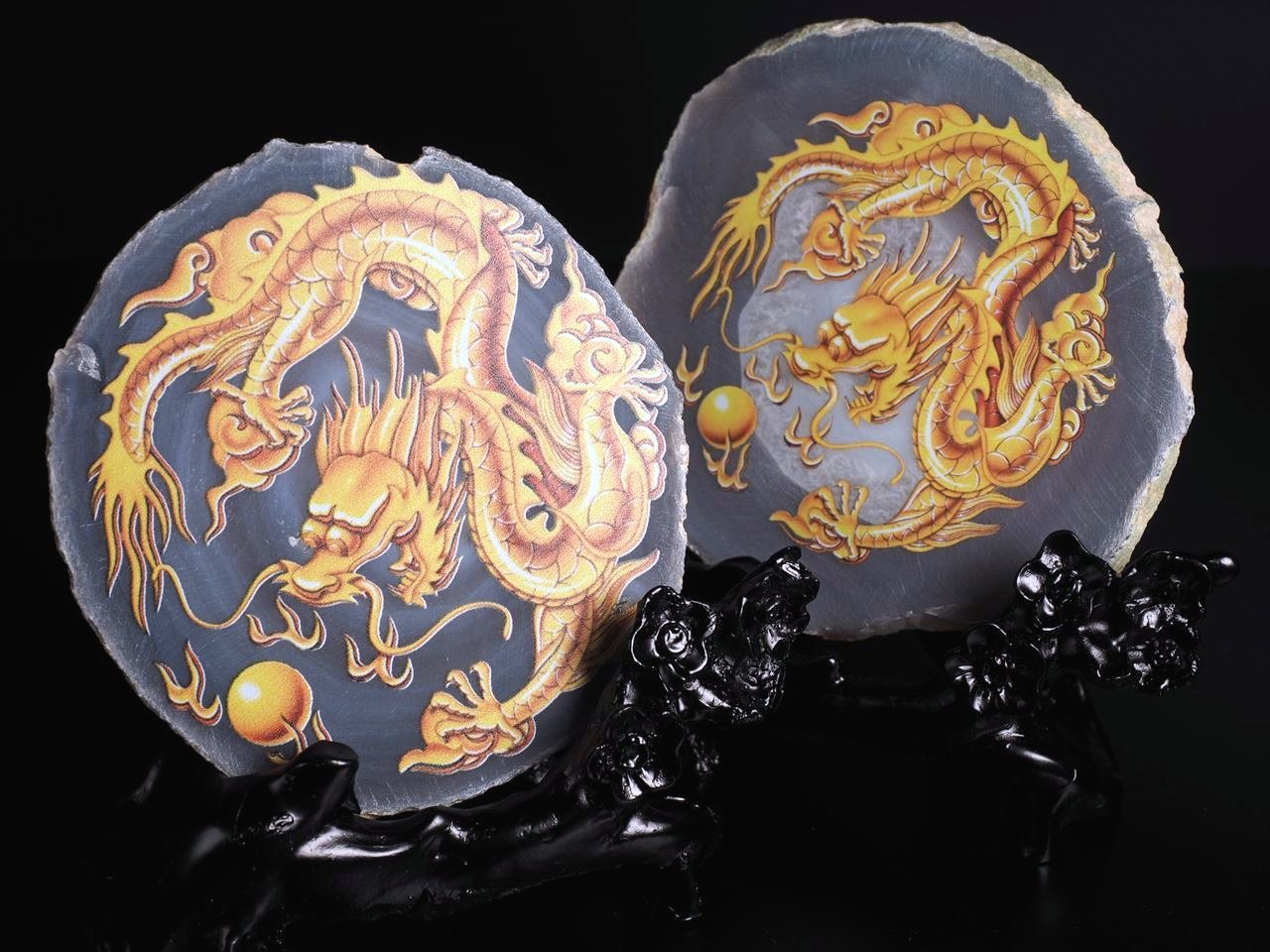超人気新品 置物 神の目 木彫り台 切なく アゲート）原石 天然瑪瑙（メノウ コレクション
