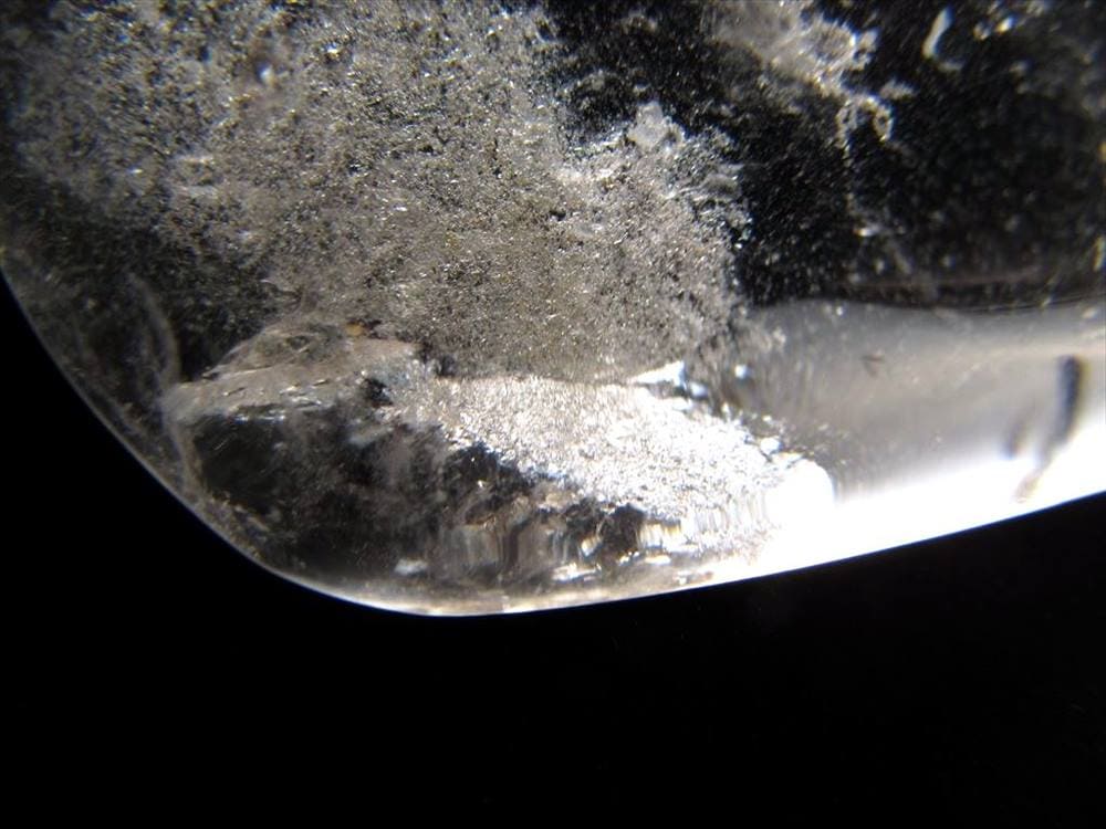 マニフェストクォーツ 貫入 水晶 クォーツインクォーツ タンブル