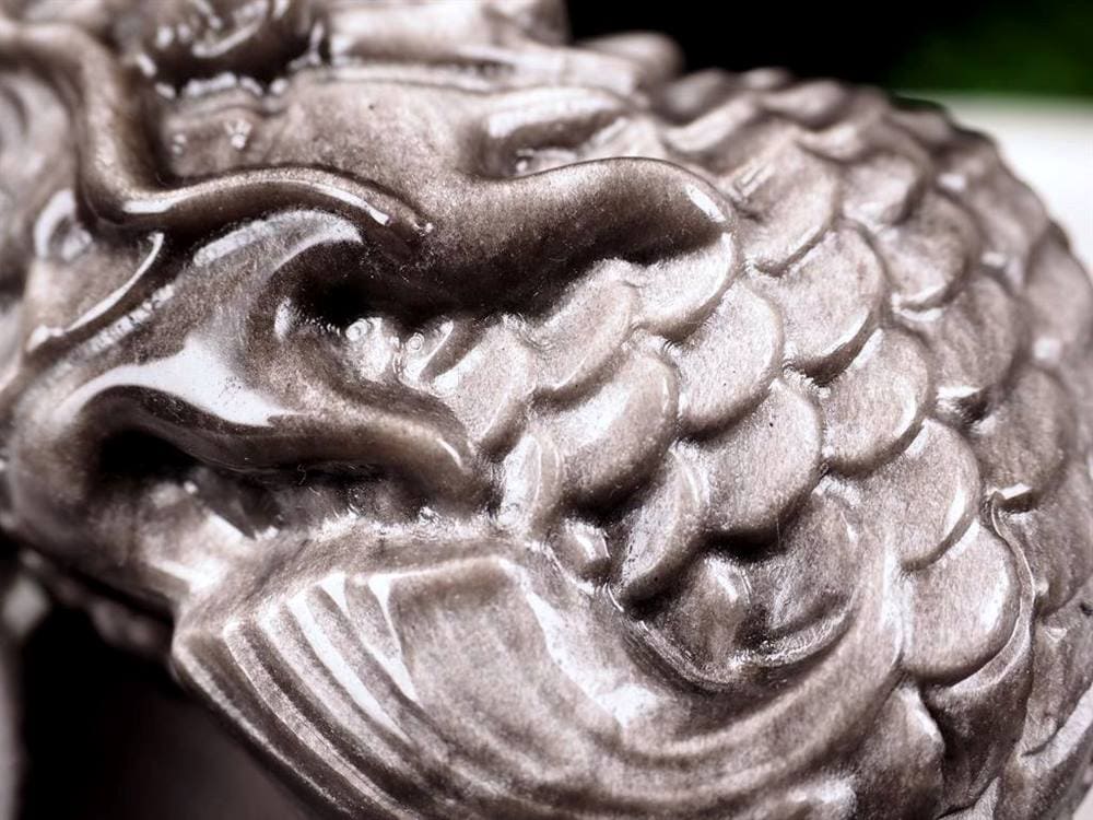オブシディアン 龍神 ドラゴン シルバーオブシディアン 龍