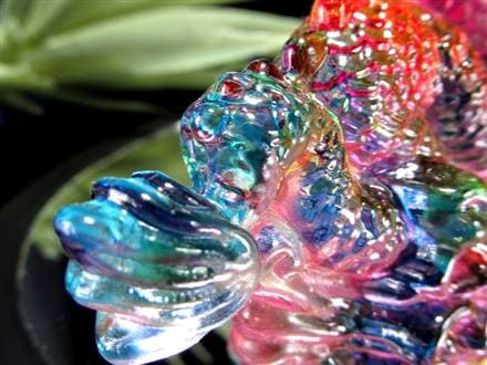 ドラゴン 龍 置物 クリスタルガラス 龍玉