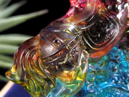 午 馬 置物 クリスタルガラス 干支