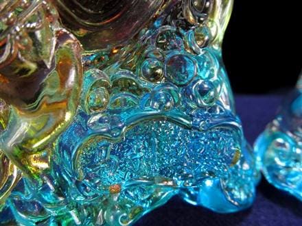 午 馬 置物 クリスタルガラス 干支