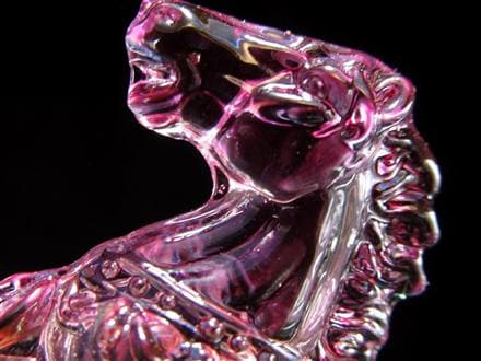 午 馬 置物 クリスタルガラス 干支