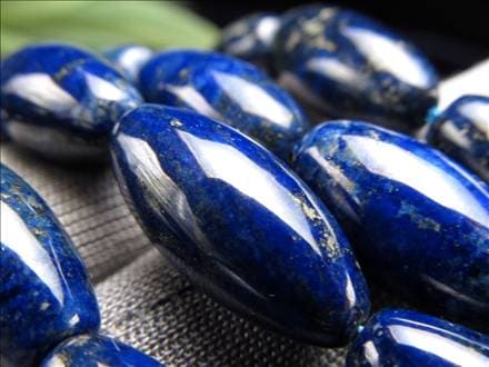 ラピスラズリ 青金石 12月の誕生石 ビーズ連 連材