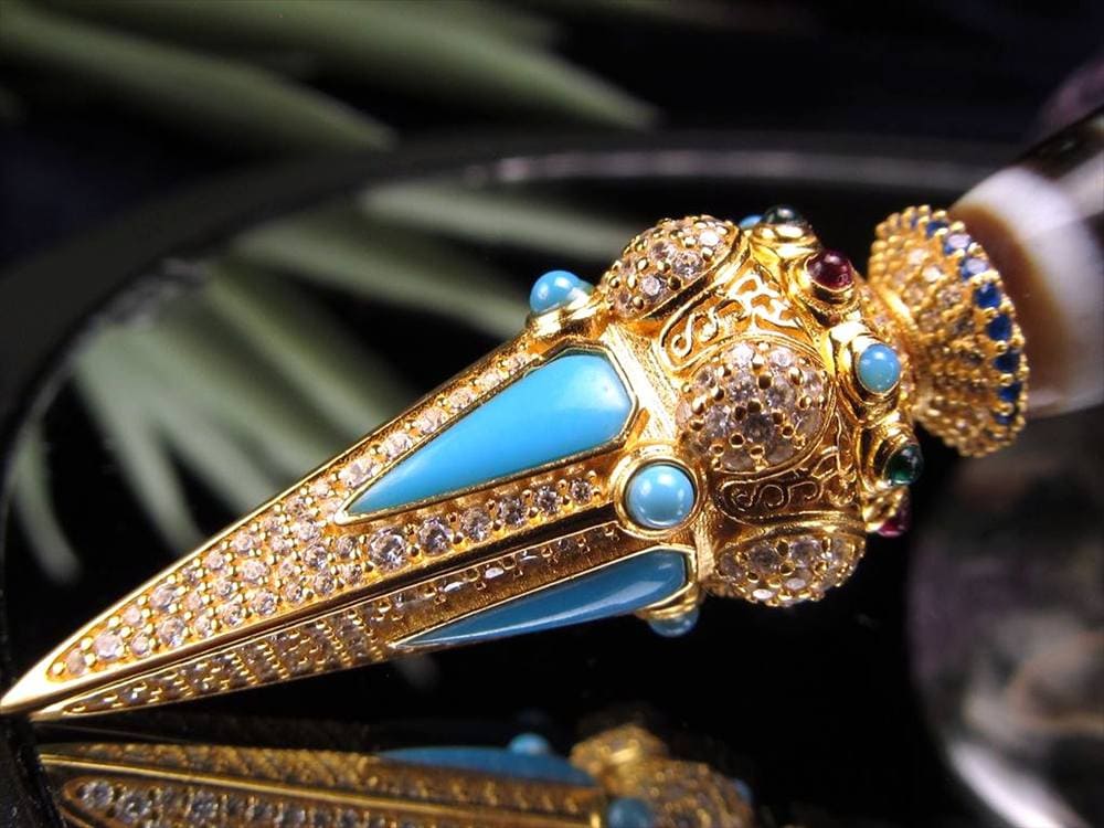 法具 天珠 ネックレス プルパ 金剛杭