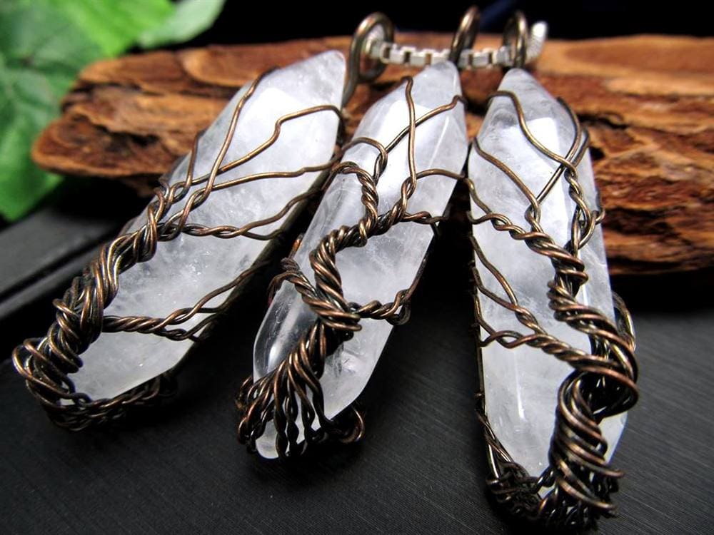 ペンダント ツリーオブライフ 世界樹 ダブルポイント 天然石