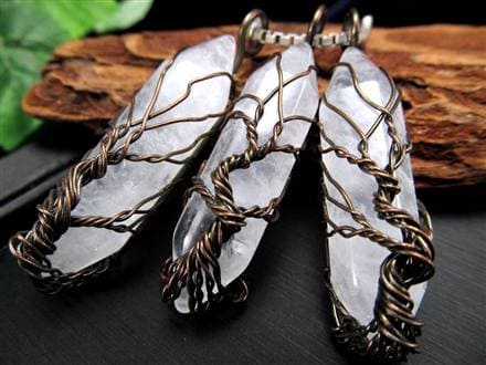 ペンダント ツリーオブライフ 世界樹 ダブルポイント 天然石