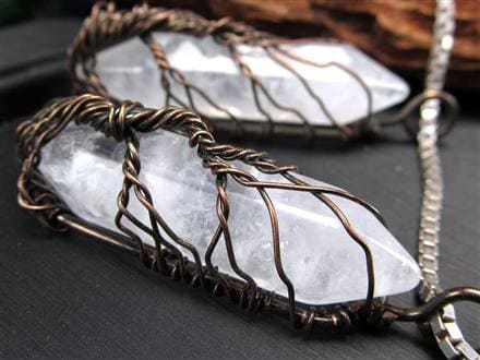 ペンダント ツリーオブライフ 世界樹 ダブルポイント 天然石