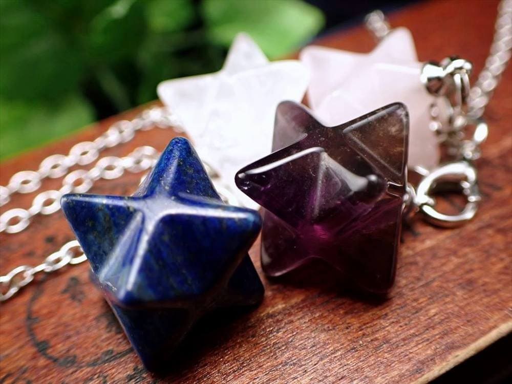 マカバスター 水晶 アメジスト ローズクォーツ ペンデュラム