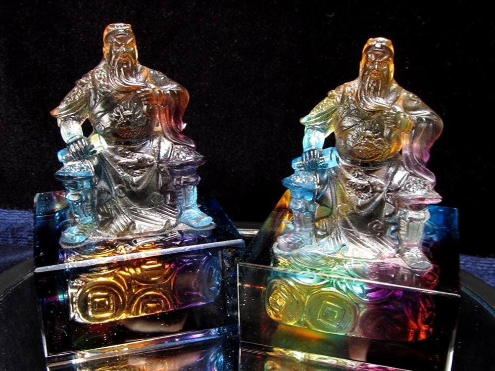 玉璽 クリスタルガラス 関羽 伝国璽 関帝