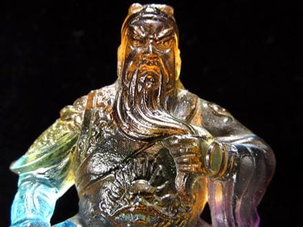 玉璽 クリスタルガラス 関羽 伝国璽 関帝