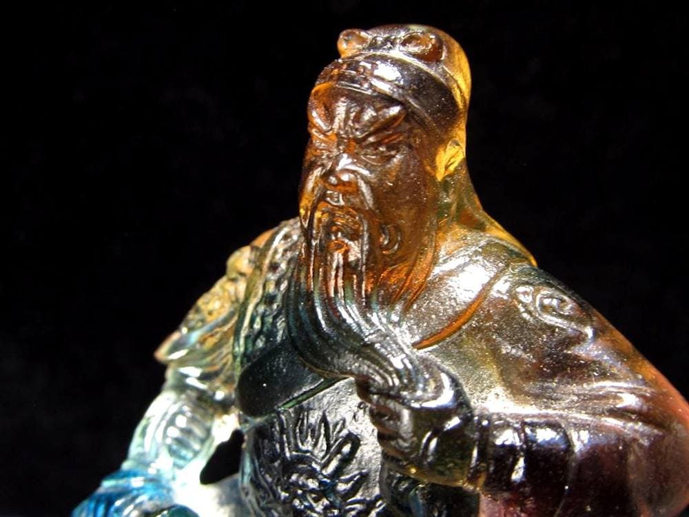 玉璽 クリスタルガラス 関羽 伝国璽 関帝