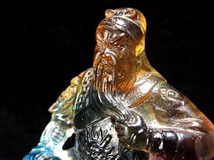 玉璽 クリスタルガラス 関羽 伝国璽 関帝