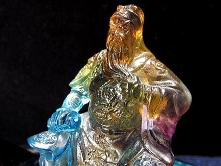 玉璽 クリスタルガラス 関羽 伝国璽 関帝