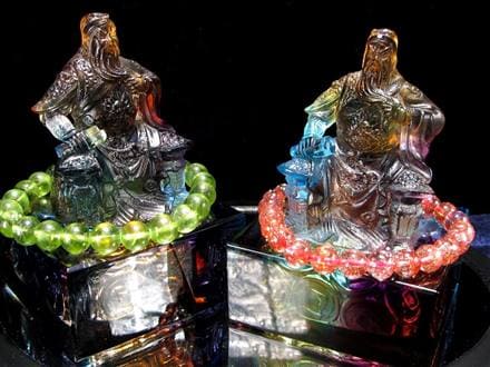 玉璽 クリスタルガラス 関羽 伝国璽 関帝