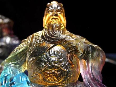 玉璽 クリスタルガラス 関羽 伝国璽 関帝