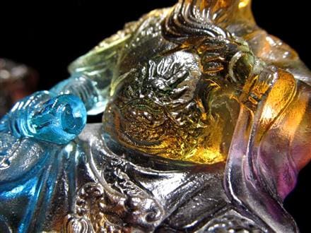 玉璽 クリスタルガラス 関羽 伝国璽 関帝