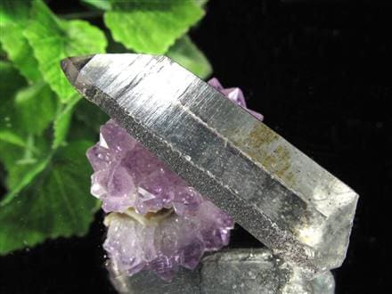 ヘマタイトオンクォーツ 赤鉄鉱共生水晶 ヘマタイト 原石 ポイント