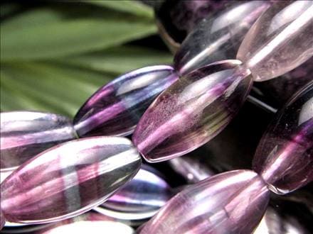 フローライト 蛍石 マルチカラー 天珠型 ビーズ連 連材