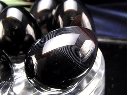 オブシディアン エッグ ゴールデンシャインオブシディアン 黒曜石 卵