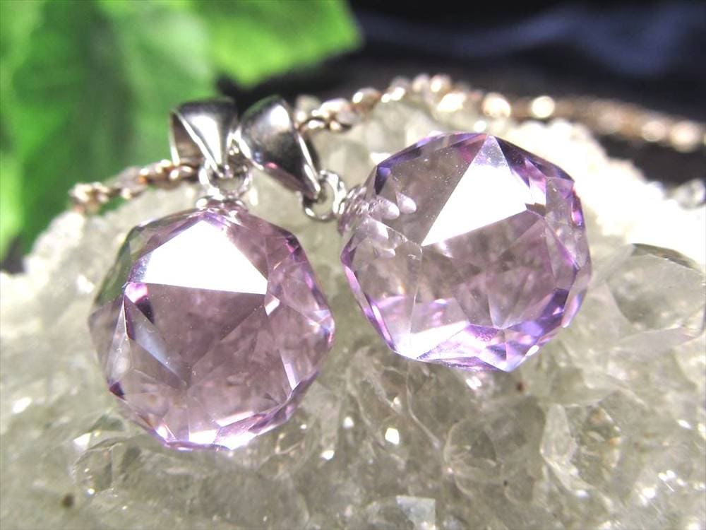 ラベンダーアメジスト 紫水晶 スターカット ペンダントトップ Silver925