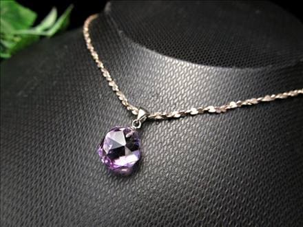 ラベンダーアメジスト 紫水晶 スターカット ペンダントトップ Silver925