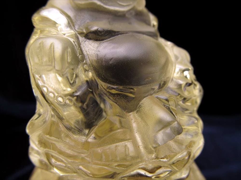 金運 シトリン 布袋 彫刻 置物
