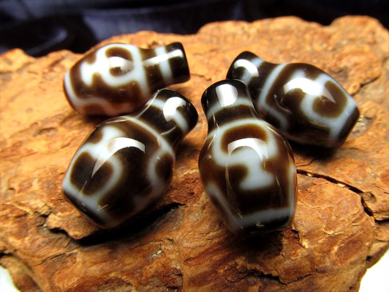 寶瓶天珠 白 至純天珠 雙寶瓶天珠/ 00304