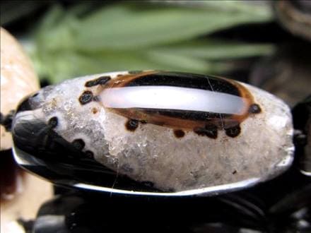 水晶 瑪瑙 瑪瑙クォーツ 天珠型 ビーズ連 連材