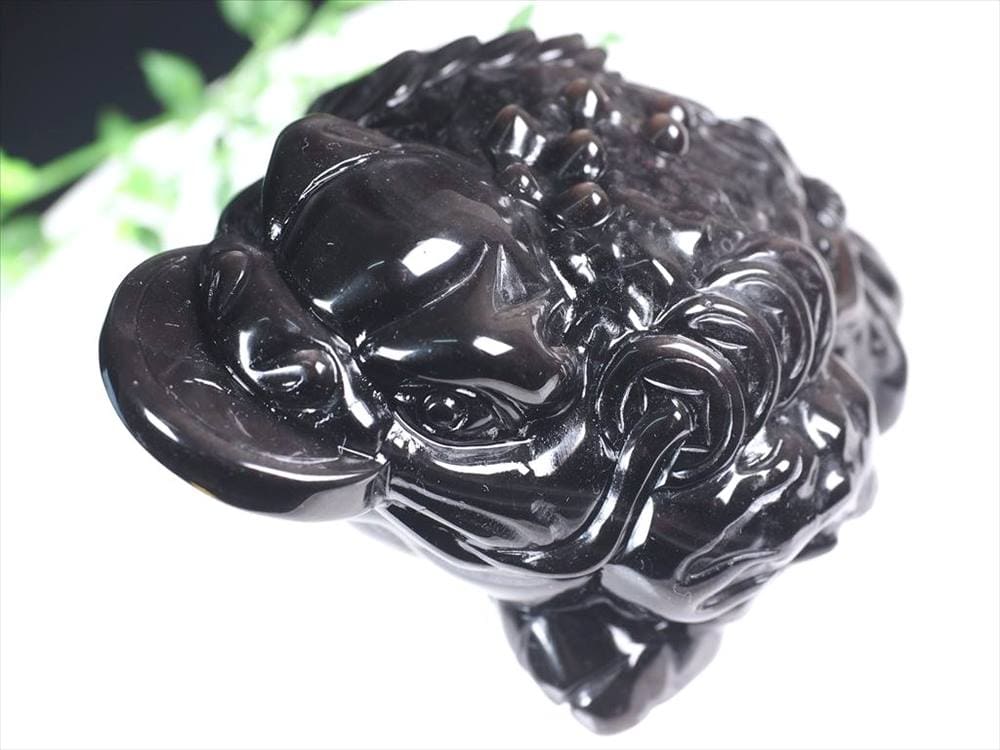 オブシディアン 銭蛙 三本脚のカエル シルバーオブシディアン 北斗七星