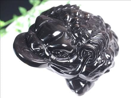オブシディアン 銭蛙 三本脚のカエル シルバーオブシディアン 北斗七星