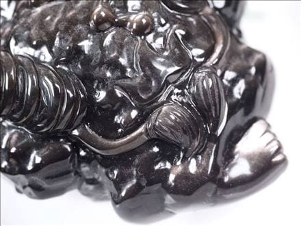 オブシディアン 銭蛙 三本脚のカエル シルバーオブシディアン 北斗七星