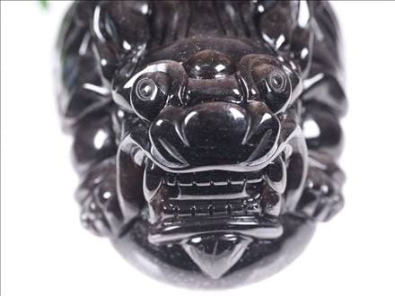 オブシディアン 龍亀 ロングイ シルバーオブシディアン 瑞獣