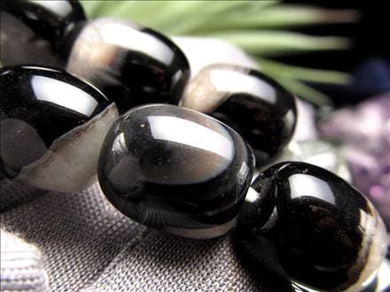 水晶 瑪瑙 瑪瑙クォーツ 天珠型 ビーズ連 連材