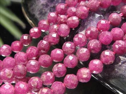 ルビー,7月の誕生石,ビーズ連,連材