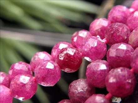 ルビー,7月の誕生石,ビーズ連,連材