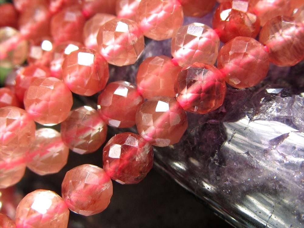 アンデシン,中性長石,ビーズ連,連材