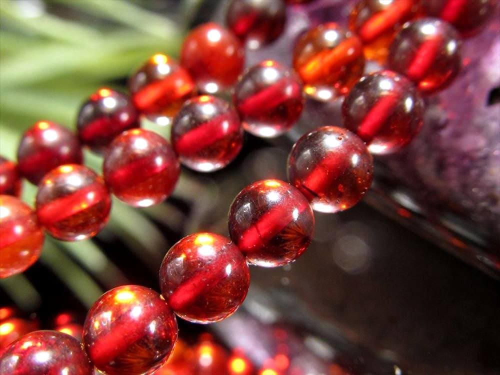 アンバー 琥珀 バルティックアンバー ビーズ連 連材