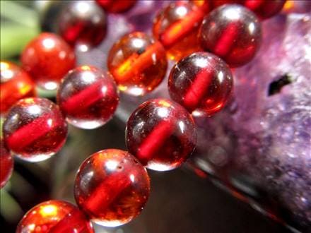 アンバー 琥珀 バルティックアンバー ビーズ連 連材